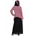 Layered designer A-line abaya